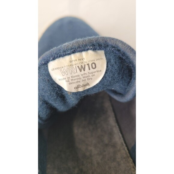 Allbirds‎ Women's Wool Runners Navy Blue Woman's size 10 Walking Comfort Shoes - Picture 11 of 13